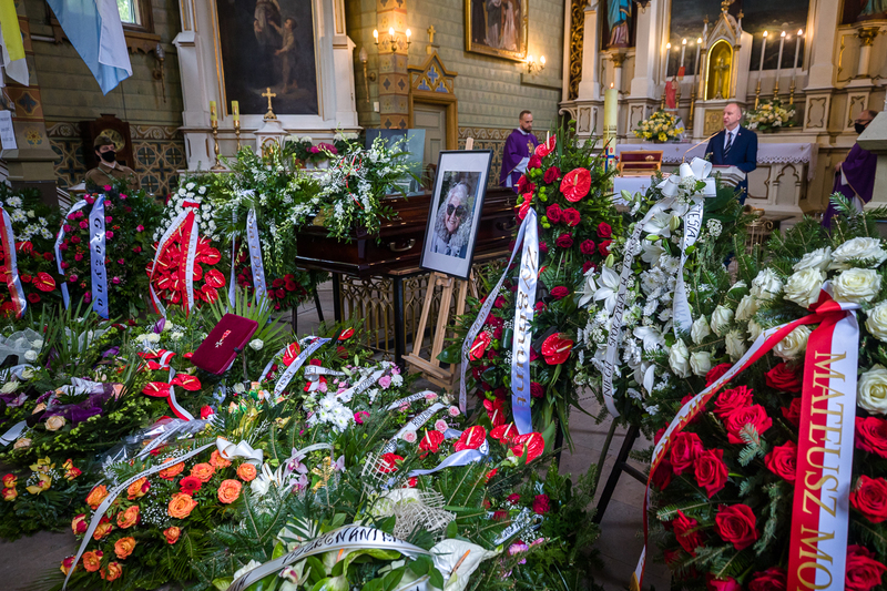Janina Sobiczewska's funeral; Warsaw 18 May 2021, Photo: Sławek Kasper