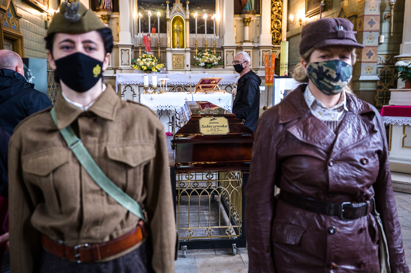 Janina Sobiczewska's funeral; Warsaw 18 May 2021, Photo: Sławek Kasper