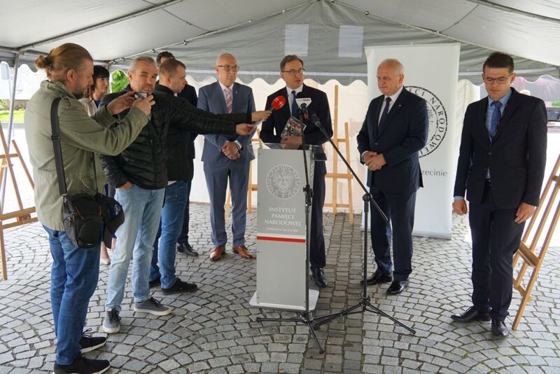 The erection ceremony for the Sanctuary of Our Lady of Klewa, Patroness of Borderland Families, in Skwierzyna (Lubuskie region), 22 May 2021, Photo: Jakub Wojewoda (IPN) The erection ceremony for the Sanctuary of Our Lady of Klewa, Patroness of Borderland Families, in Skwierzyna (Lubuskie region), 22 May 2021, Photo: Jakub Wojewoda (IPN)