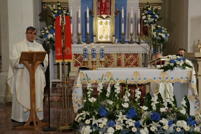 The erection ceremony for the Sanctuary of Our Lady of Klewa, Patroness of Borderland Families, in Skwierzyna (Lubuskie region), 22 May 2021, Photo: Jakub Wojewoda (IPN) The erection ceremony for the Sanctuary of Our Lady of Klewa, Patroness of Borderland Families, in Skwierzyna (Lubuskie region), 22 May 2021, Photo: Jakub Wojewoda (IPN)