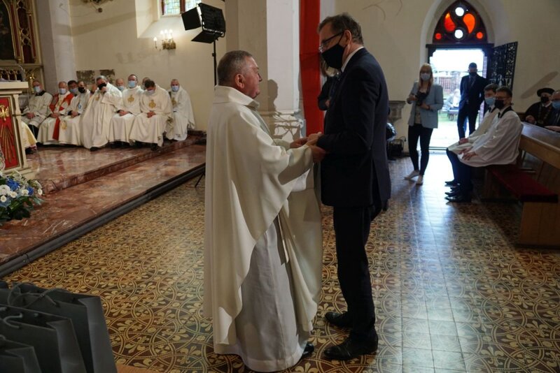 The erection ceremony for the Sanctuary of Our Lady of Klewa, Patroness of Borderland Families, in Skwierzyna (Lubuskie region), 22 May 2021, Photo: Jakub Wojewoda (IPN) The erection ceremony for the Sanctuary of Our Lady of Klewa, Patroness of Borderland Families, in Skwierzyna (Lubuskie region), 22 May 2021, Photo: Jakub Wojewoda (IPN)