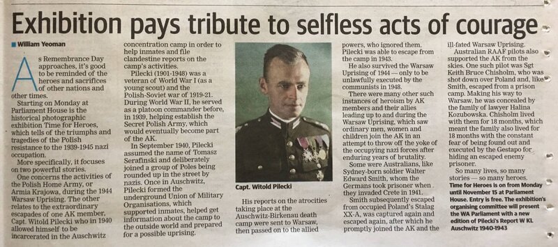 An article on Captain Witold Pilecki