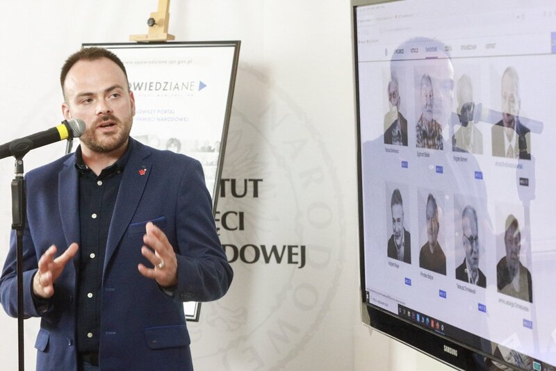 OPOWIEDZIANE.IPN.GOV.PL press conference OPOWIEDZIANE.IPN.GOV.PL press conference