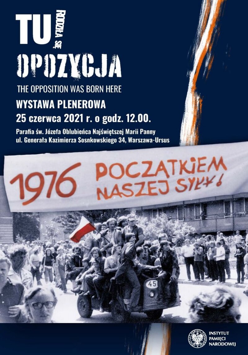 "The Opposition Was Born Here" exhibit poster