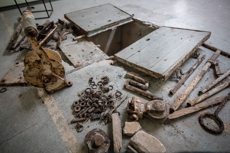 The execution chamber in the Mokotów prison