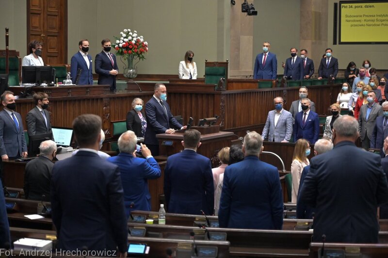 The ceremony in the Polish Seym