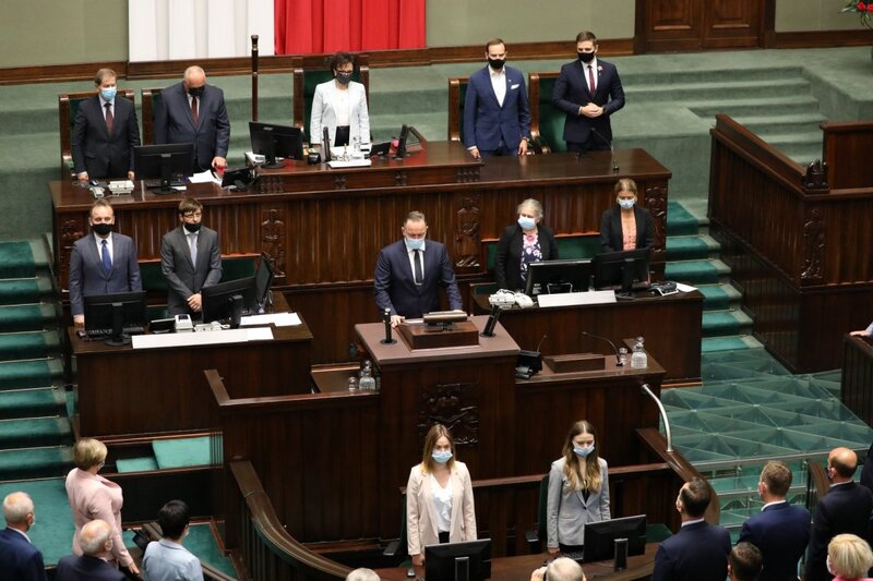 The ceremony in the Polish Seym