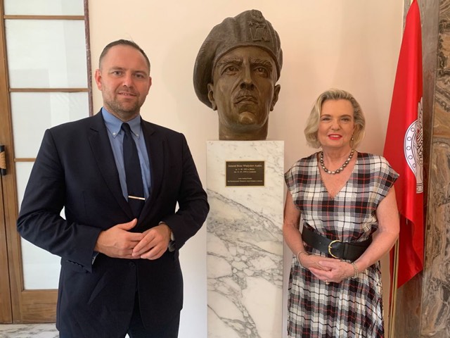 Ambassador Anna Maria Anders and Karol Nawrocki, President of the IPN