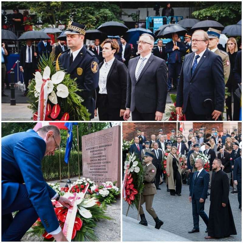 The IPN's Deputy Presidents commemorating the Warsaw Uprising general image