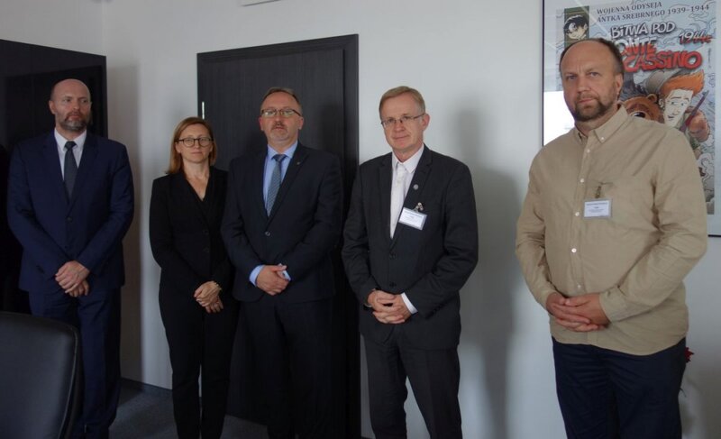 The meeting of the Deputy President of the Institute of National Remembrance, Karol Polejowski, Ph.D., D.Sc. with the Lithuanian delegation. Photo: Paulina Rastawiecka (IPN)