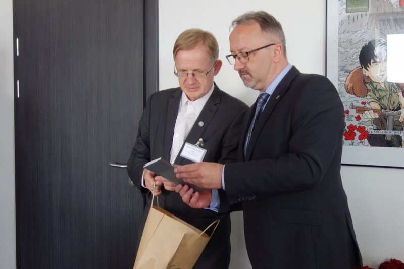 The meeting of the Deputy President of the Institute of National Remembrance, Karol Polejowski, Ph.D., D.Sc. with the Lithuanian delegation. Photo: Paulina Rastawiecka (IPN)