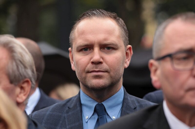 President of the IPN Karol Nawrocki, Ph.D.paying tribute to the victims. Photo: Mikołaj Bujak (IPN)