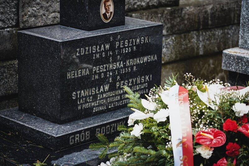 The unveiling of a plaque commemorating Stanisław Peszyński – Warsaw, 6 August 2021. Photo: Sławek Kasper (IPN)