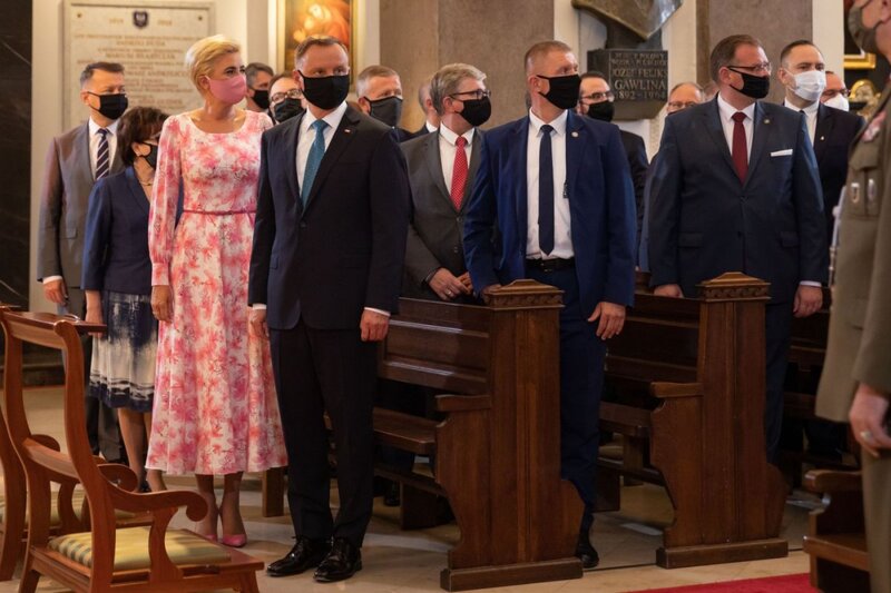 The mass in Polish Army Field Cathedral in Warsaw, 15 August 2021