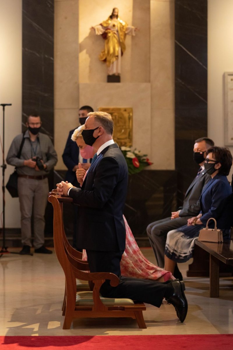 The mass in Polish Army Field Cathedral in Warsaw, 15 August 2021