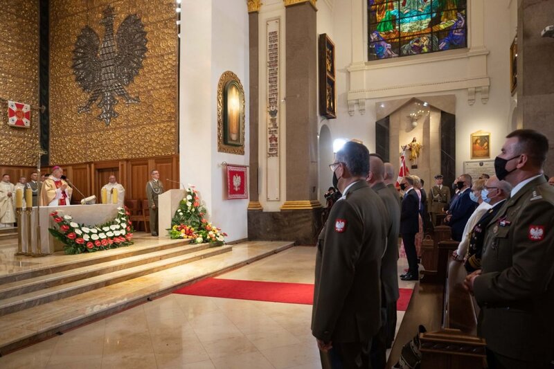 The mass in Polish Army Field Cathedral in Warsaw, 15 August 2021