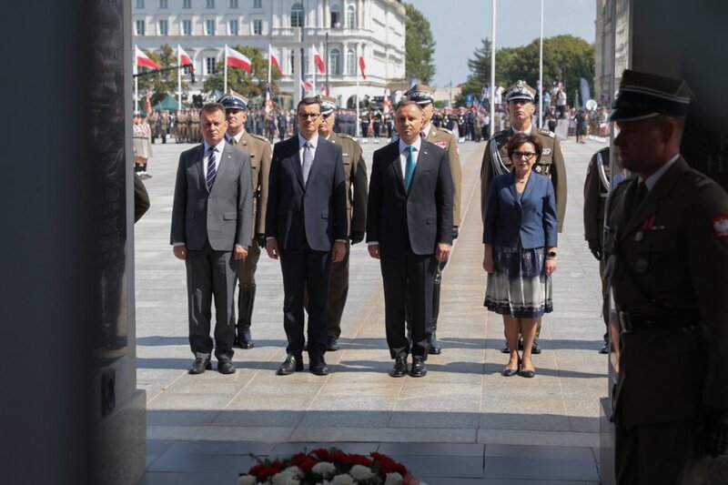 Guard change at the Tomb of the Unknown Soldier, Piłsudski Square, Warsaw