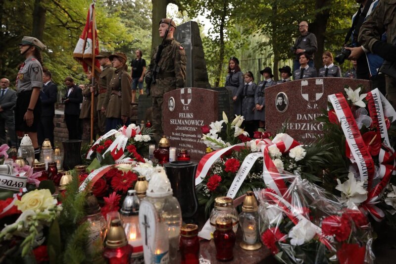 The IPN's President Karol Nawrocki commemorating "Inka" and Zagończyk"