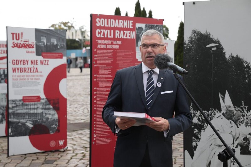 The opening of the "This is WHERE 'Solidarity' was born" exhibition in Gdańsk. Photo: Mikołaj Bujak (IPN)