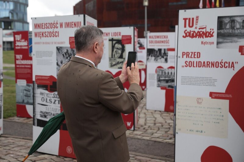 The opening of the "This is WHERE 'Solidarity' was born" exhibition in Gdańsk. Photo: Mikołaj Bujak (IPN)