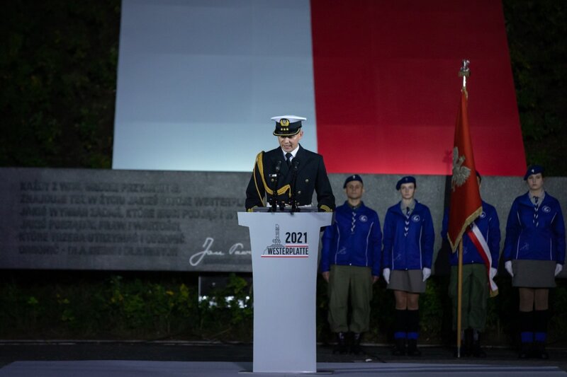 1 September 1939 commemoration at the Westerplatte. Photo: Mikołaj Bujak (IPN)