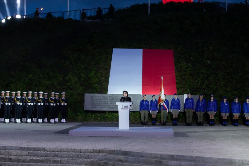 1 September 1939 commemoration at the Westerplatte. Photo: Mikołaj Bujak (IPN)