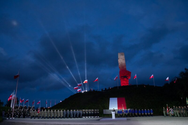 1 September 1939 commemoration at the Westerplatte. Photo: Mikołaj Bujak (IPN)