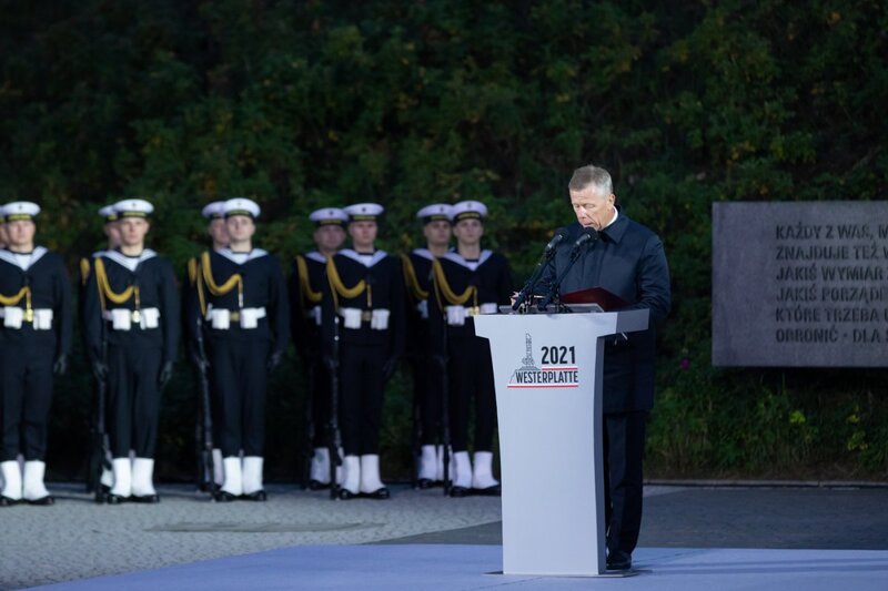 1 September 1939 commemoration at the Westerplatte. Photo: Mikołaj Bujak (IPN)