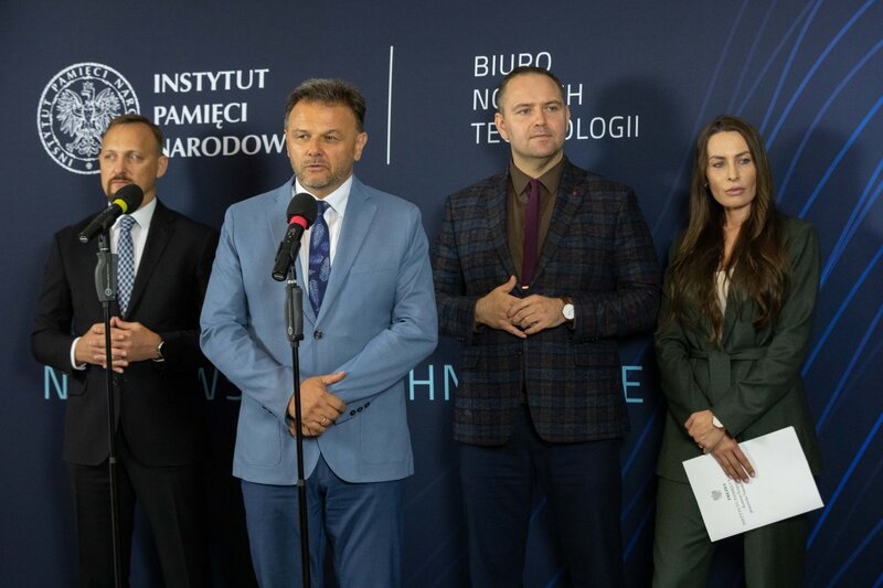 Press conference. Photo: Mikołaj Bujak (IPN)