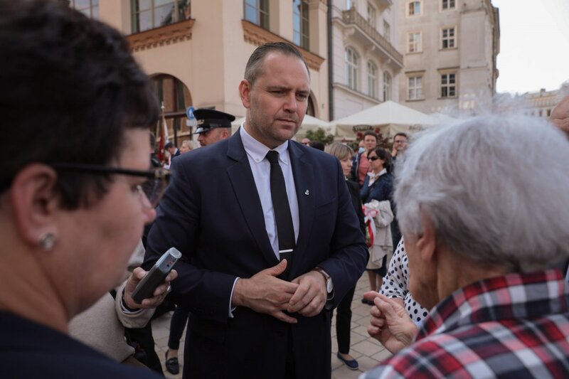 IPN's President at memorial service in Cracow. Photo: Mikołaj Bujak (IPN)