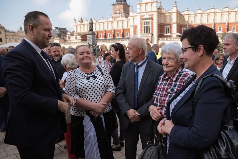 IPN's President at memorial service in Cracow. Photo: Mikołaj Bujak (IPN)