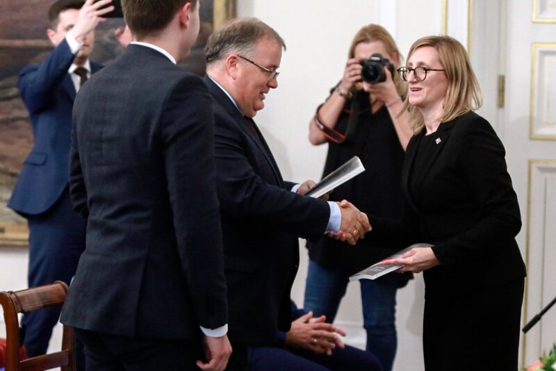 A discussion on "Poland and Ukraine in the 1930s and 1940s – 25 years of archival and historical cooperation" at the Belweder Palace; 14 Warsaw September 2021