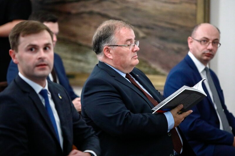 A discussion on "Poland and Ukraine in the 1930s and 1940s – 25 years of archival and historical cooperation" at the Belweder Palace; 14 Warsaw September 2021