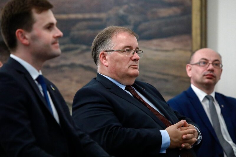 A discussion on "Poland and Ukraine in the 1930s and 1940s – 25 years of archival and historical cooperation" at the Belweder Palace; 14 Warsaw September 2021