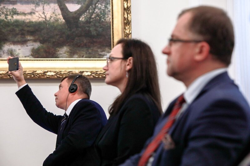 A discussion on "Poland and Ukraine in the 1930s and 1940s – 25 years of archival and historical cooperation" at the Belweder Palace; 14 Warsaw September 2021