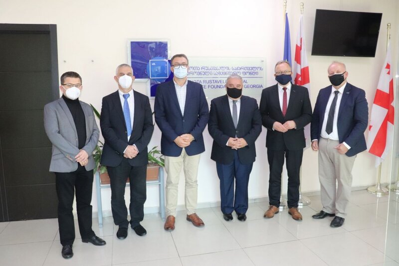 The IPN's delegation in Georgia. Photo: Shota Rustaveli National Science Foundation of Georgia