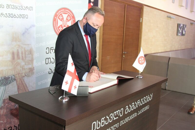 The IPN's delegation in Georgia. Photo: National Defence Academy of Georgia