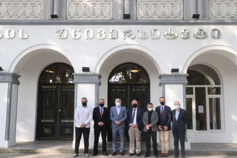 The IPN's delegation in Georgia. Photo: Gori University
