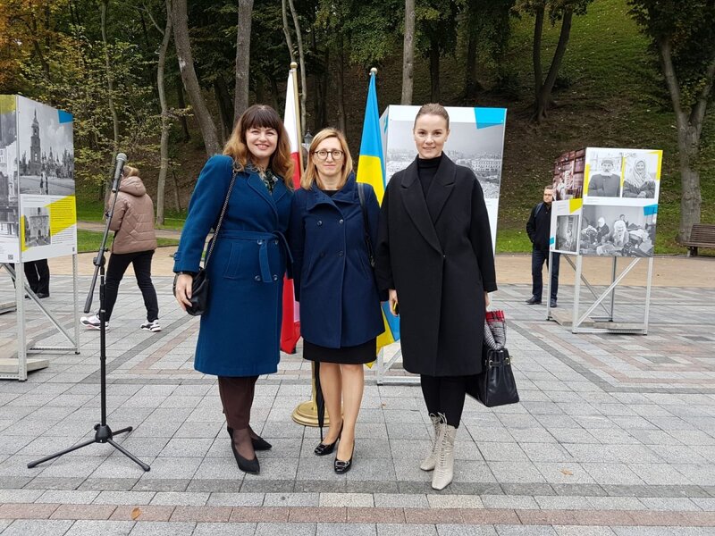 The opening of the / An American in Ukraine. Photographs by Julien Bryan, 1930-1958/ An American in Warsaw. Photographs of Julien Bryan from September 1939 exhibition, Kiev, 21 September 2021