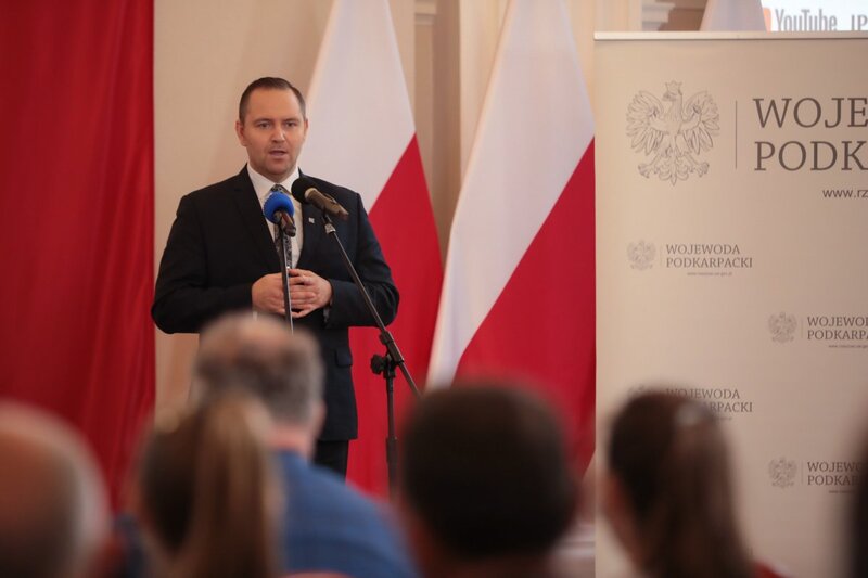 A meeting of the President of the IPN Karol Nawrocki, Ph.D. with young people, representatives of the Subcarpathian Voivode Veterans Council and representatives of the col. Łukasz Ciepliński Historical Club. Photo: Mikołaj Bujak IPN