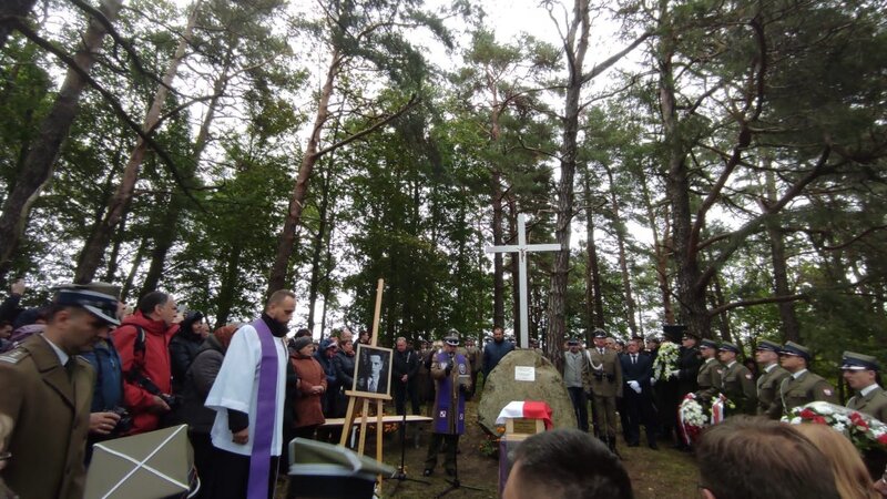 The funeral of 2nd Lt. Apoloniusz Duszkiewicz alias “Polza”