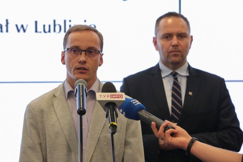 Press conference on the discovery of Henryk Wieliczko's remains