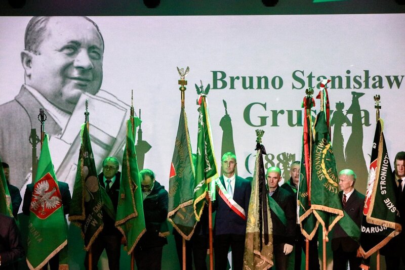 The unveiling of a tombstone on the grave of Bruno Gruszka in Radymno – 24 September 2021