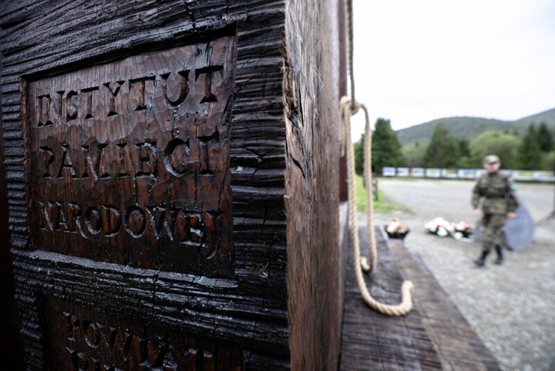 The unveiling of a monument dedicated to the People of Freedom and Solidarity from the Bieszczady Mountains; Photo: Sławek Kasper