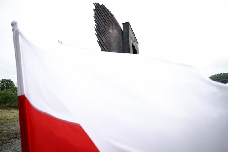 The unveiling of a monument dedicated to the People of Freedom and Solidarity from the Bieszczady Mountains; Photo: Sławek Kasper