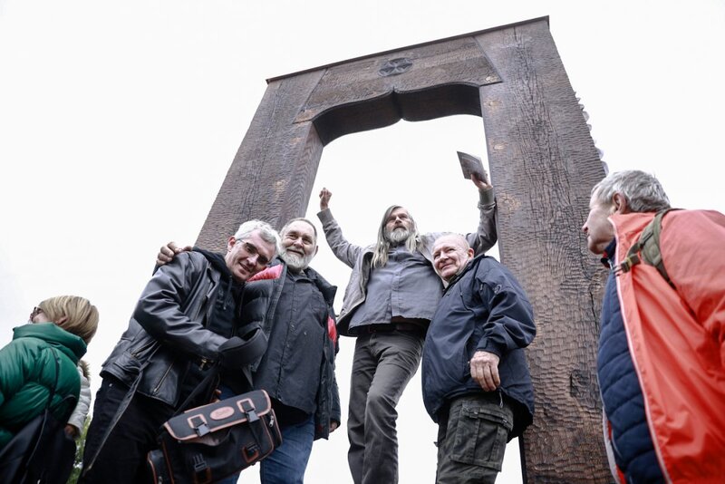 The unveiling of a monument dedicated to the People of Freedom and Solidarity from the Bieszczady Mountains; Photo: Sławek Kasper