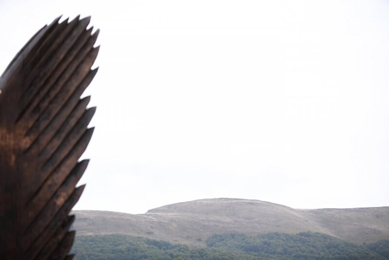 The unveiling of a monument dedicated to the People of Freedom and Solidarity from the Bieszczady Mountains; Photo: Sławek Kasper