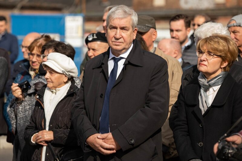 The naming of a Cracow roundabout after Janusz Kurtyka, Cracow 12 October 2021; Photo: Mikołaj Bujak IPN