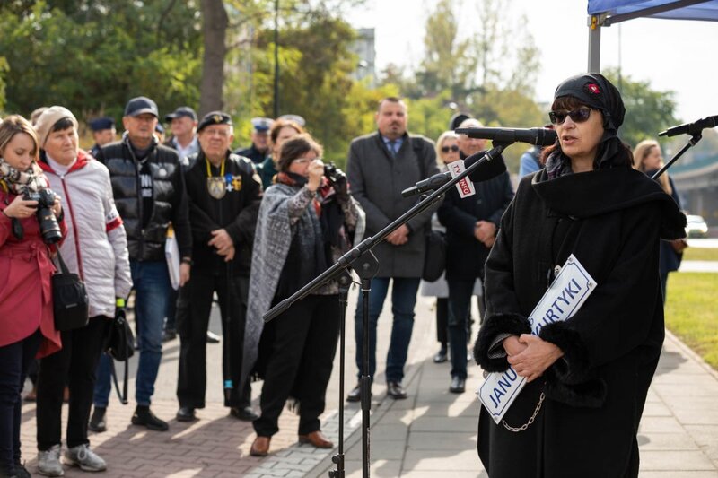 The naming of a Cracow roundabout after Janusz Kurtyka, Cracow 12 October 2021; Photo: Mikołaj Bujak IPN