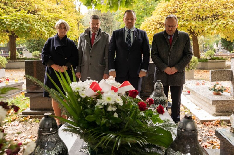 The naming of a Cracow roundabout after Janusz Kurtyka, Cracow 12 October 2021; Photo: Mikołaj Bujak IPN